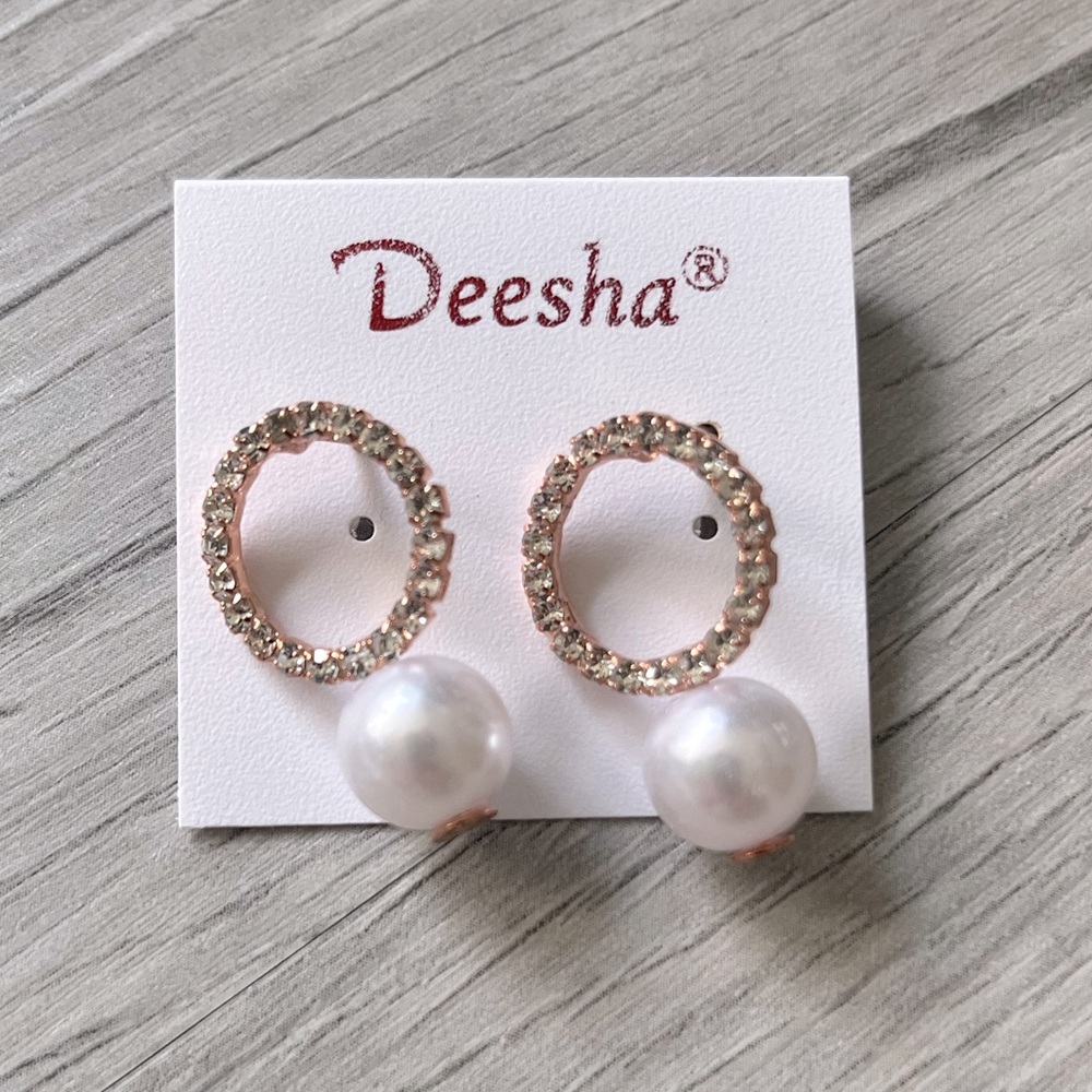 Deesha Drop Pearl Earrings
